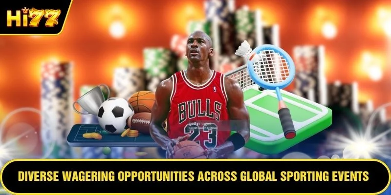 Diverse wagering opportunities across global sporting events