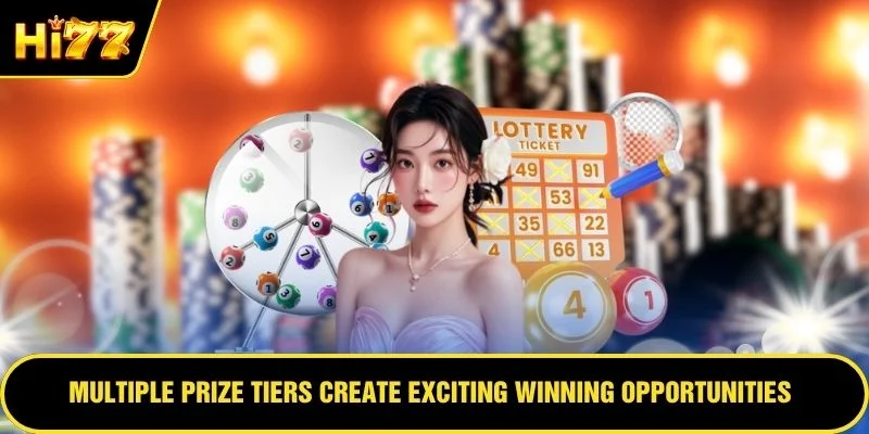 Multiple prize tiers create exciting winning opportunities